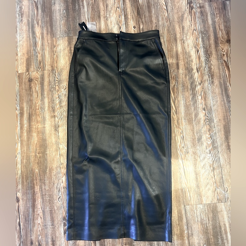 Express Maxi Faux Leather Skirt